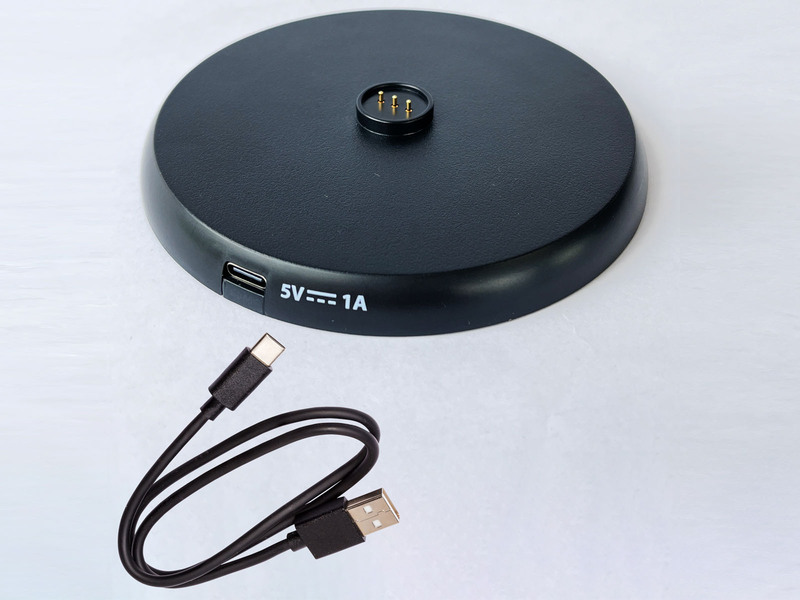 2er SET Akku Tischlampen Rostfarben ohne Kabel mit Ladestation, Höhe 34cm