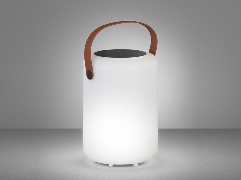 2er SET RGB Tischleuchten 20cm mit Fernbedienung, per USB & Solar aufladbar
