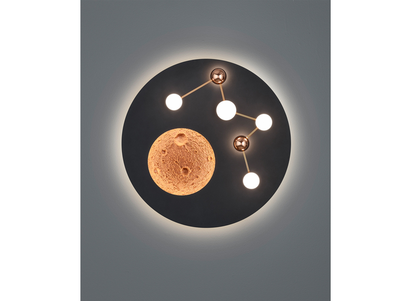 Moderne LED Deckenleuchte ZODIAC dimmbar über Schalter, 5.100 Lumen hell Ø 50cm