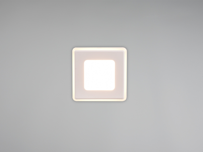 LED Deckeneinbaustrahler NIMBUS Weiß, getrennt schaltbar, IP44 - 8cm
