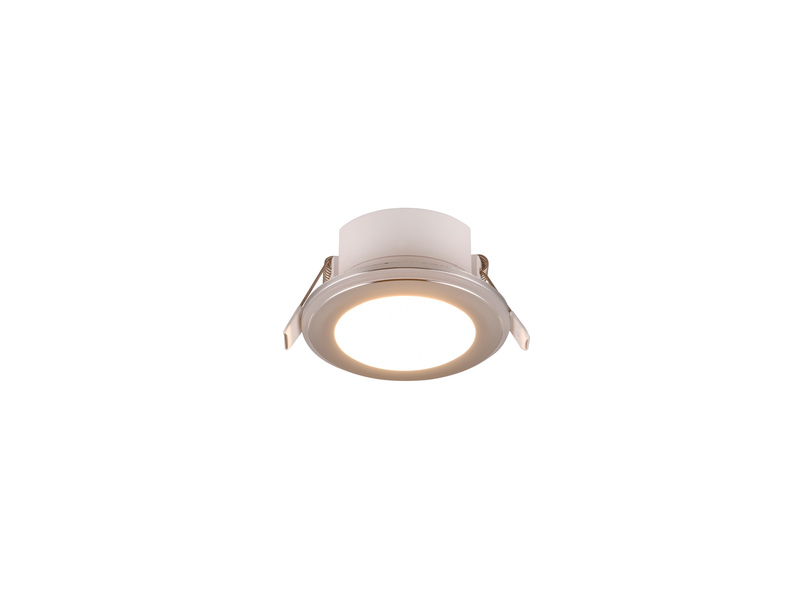 LED Einbaustrahler ARGUS Chrom mit Fernbedienung dimmbar & RGBW, Ø 8cm