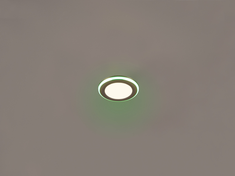 LED Einbaustrahler ARGUS Fernbedienung Farbwechsel dimmbar Ø8cm Chrom