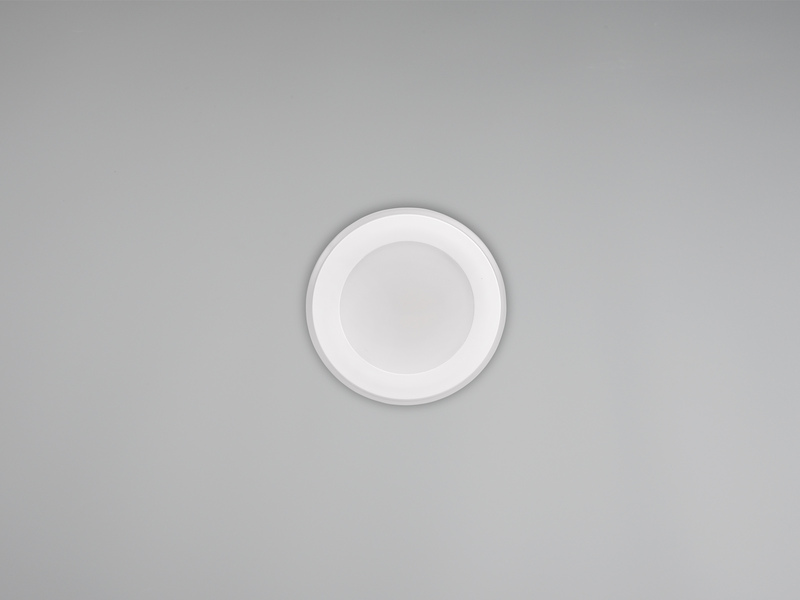 LED Einbaustrahler ARGUS Weiß mit Fernbedienung dimmbar & RGBW, Ø 8cm