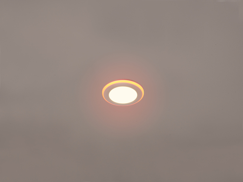 LED Einbaustrahler ARGUS Weiß mit Fernbedienung dimmbar & RGBW, Ø 8cm
