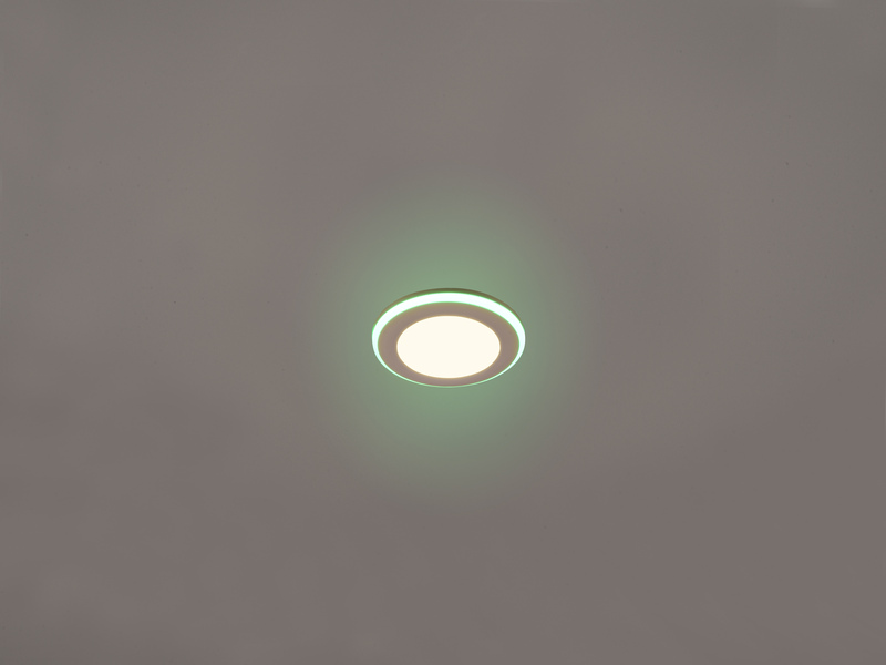 LED Einbaustrahler ARGUS Fernbedienung Farbwechsel dimmbar Ø8cm Weiß