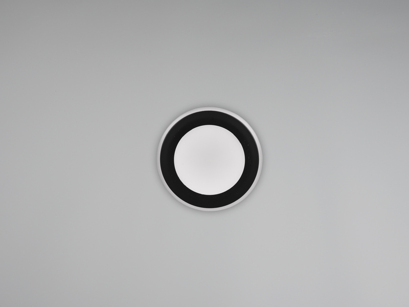 LED Einbaustrahler ARGUS Schwarz mit Fernbedienung dimmbar & RGBW, Ø 8cm