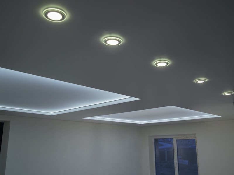 3er SET LED Einbaustrahler ARGUS Chrom mit Fernbedienung dimmbar & RGBW, Ø 8cm