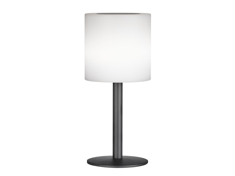 RGB Tischlampe LESINA 30cm mit Fernbedienung, per Solar & USB aufladbar