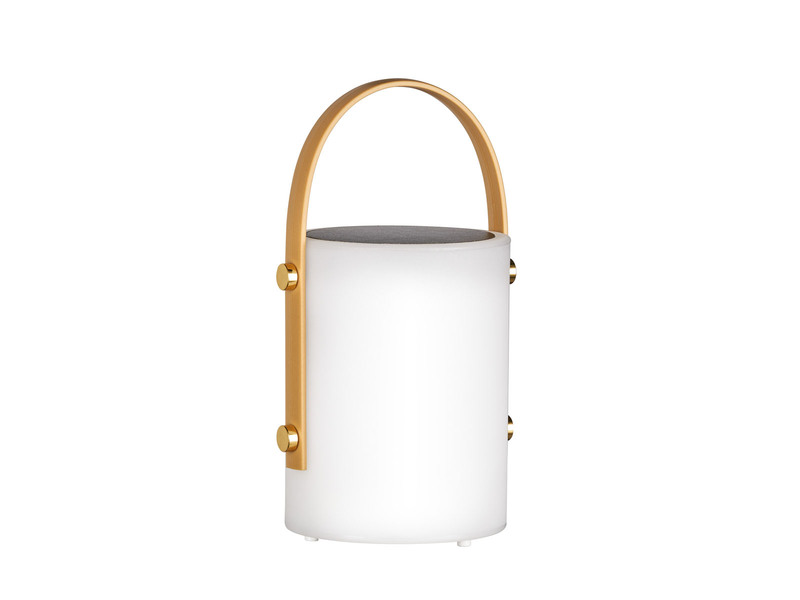 RGB Outdoor Tischleuchte BARI 24cm mit Fernbedienung, per USB & Solar aufladbar