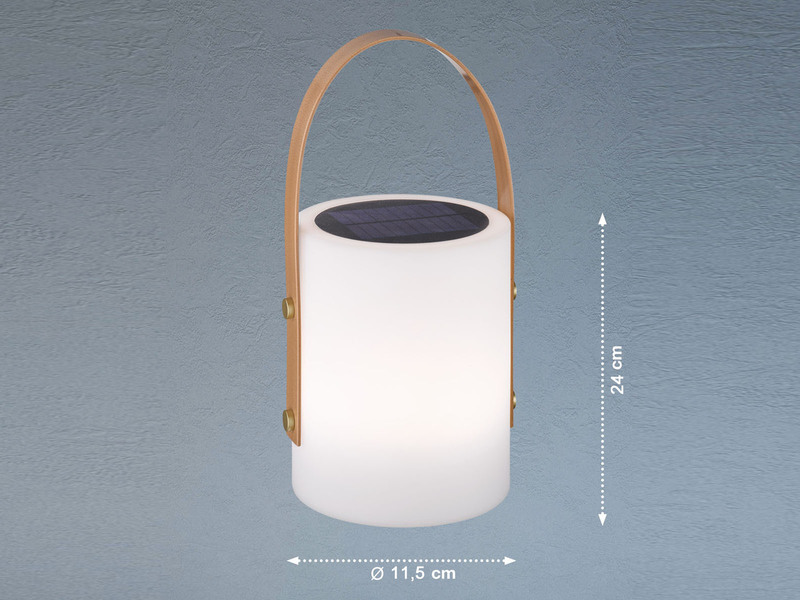 2er SET Outdoor Tischleuchten 24cm mit Fernbedienung & RGB - Solar & USB