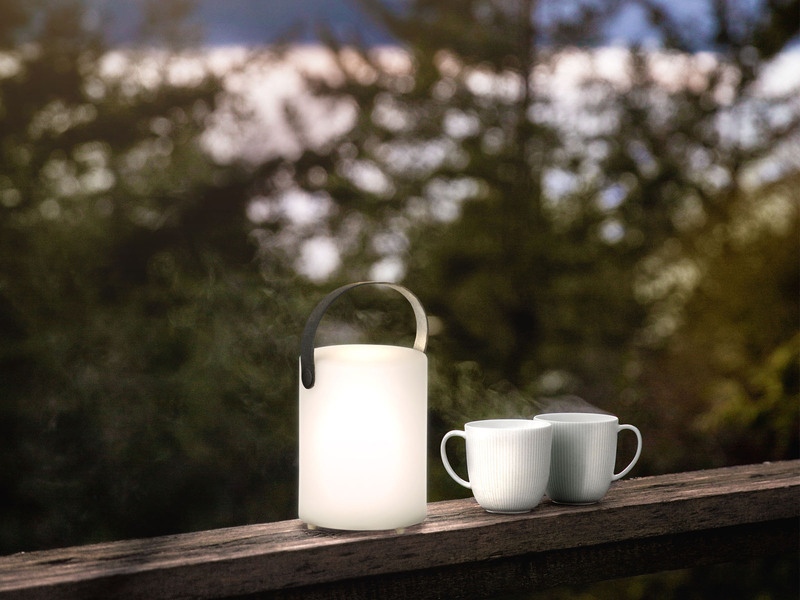 2er SET Outdoor Tischlampen CIRO mit Fernbedienung & RGB, Höhe 15cm