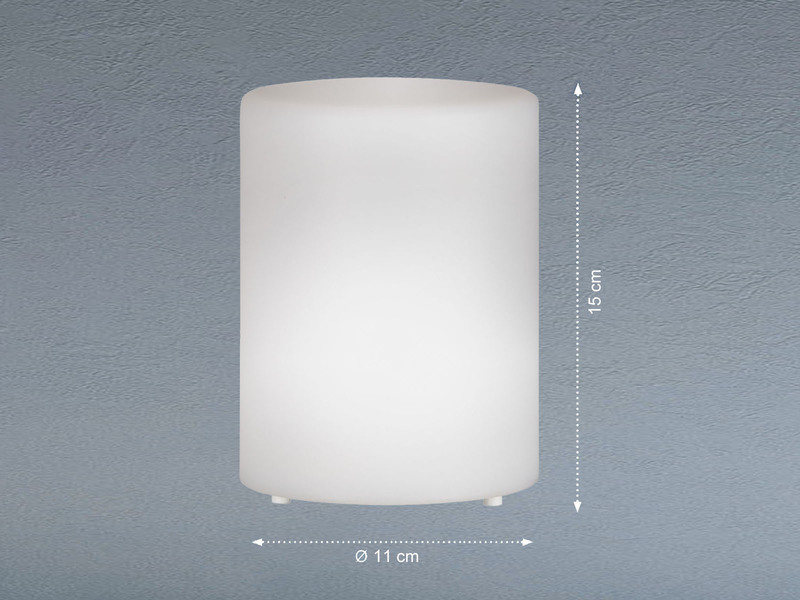 2er SET Outdoor RGB Tischleuchten 15cm mit Fernbedienung, USB & Solar aufladbar