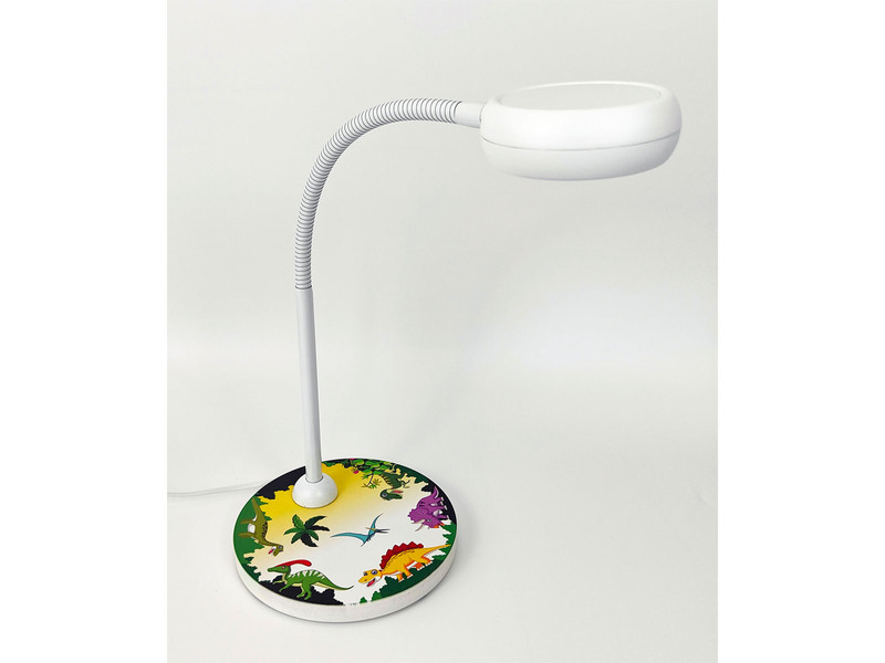 Kinder Schreibtischlampe DINO mit Flexarm, Höhe 43cm