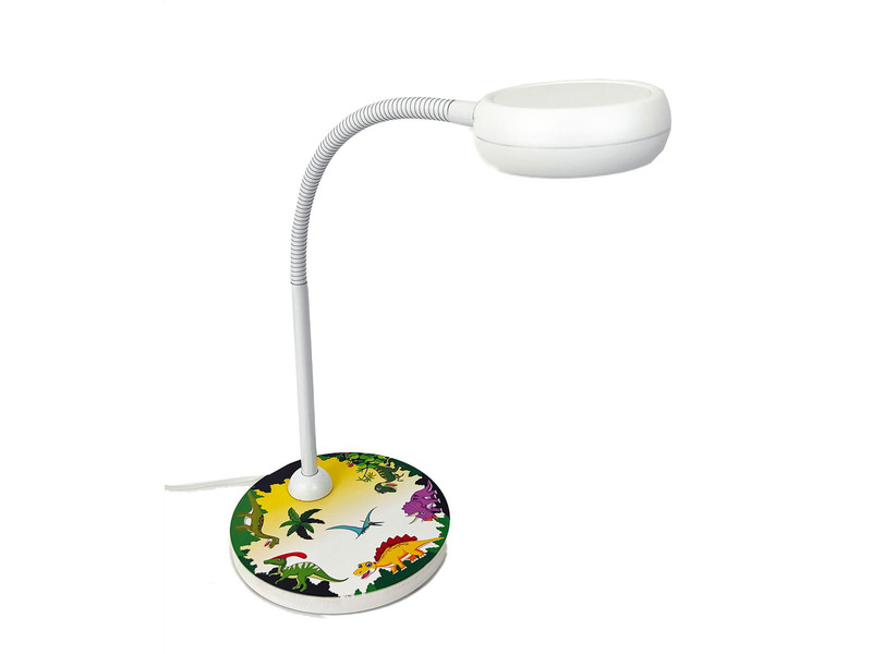 Kinder Schreibtischlampe DINO mit Flexarm, Höhe 43cm