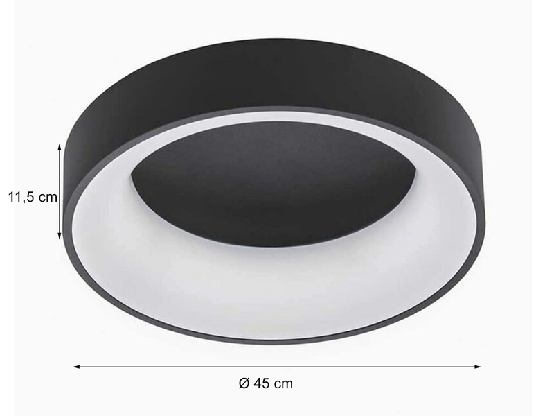 LED Deckenleuchte CAMERON Fernbedienung & RGB Farbwechsel Ø 45cm
