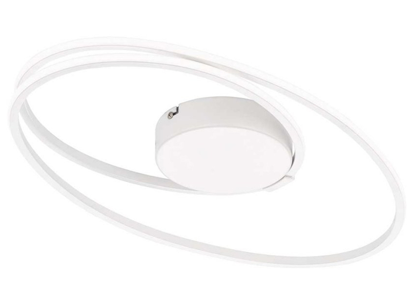 LED Deckenleuchte NIA flach dimmbar Weiß, Breite 50cm