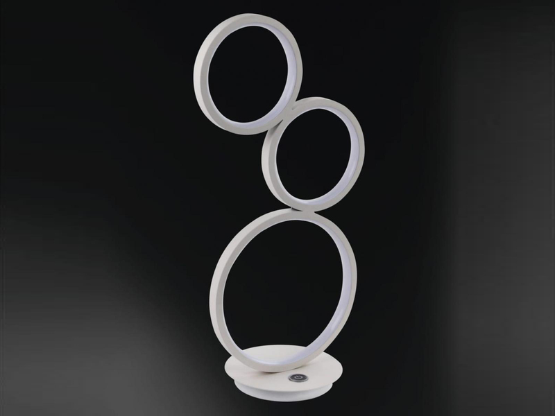 LED Tischleuchte VIKA mit Touch-Dimmer Weiß, Höhe 44,5cm
