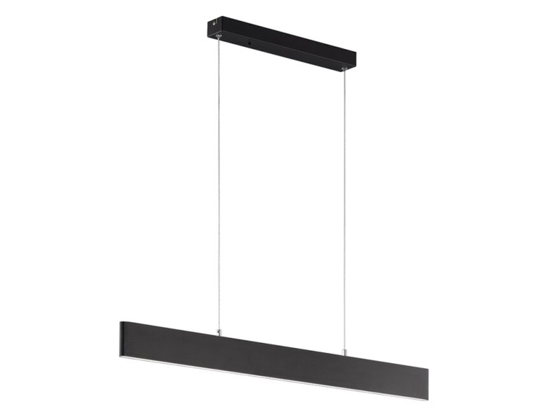 LED Pendelleuchte SILEAS dimmbar mit Fernbedienung Schwarz, Breite 91cm