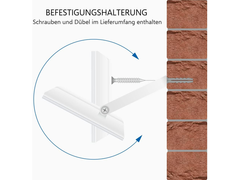 LED Flutlichtstrahler Aluminium Weiß Sicherheitsglas, 10 Watt, IP54