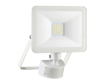 LED Flutlichtstrahler mit Bewegungsmelder Weiß, 10 Watt, IP54