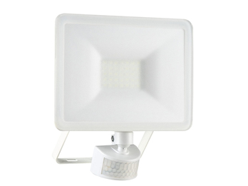 20 Watt LED Flutlichtstrahler mit Bewegungsmelder Weiß, IP54