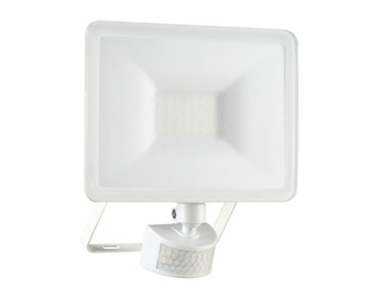 LED Flutlichtstrahler mit Bewegungsmelder Weiß, 20 Watt, IP54