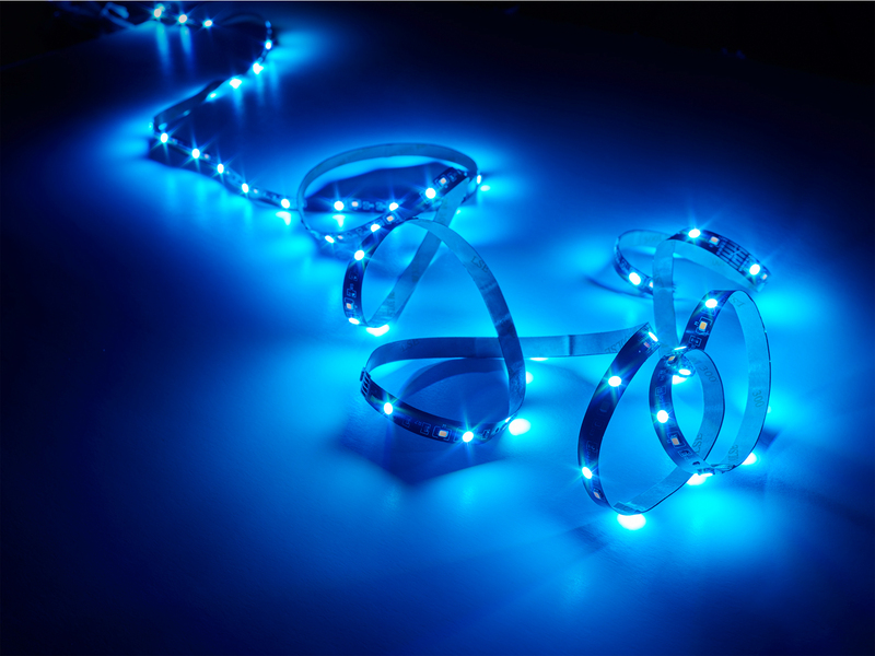 LED Streifen GRIP mit Fernbedienung, RGB Farbwechsel & Dimmer - 3 Meter