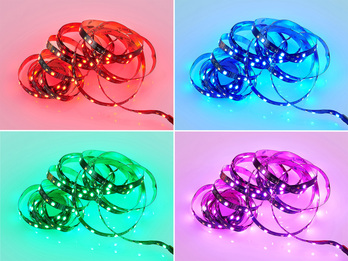 LED Streifen farbig mit Fernbedienung - BUYnBLUE