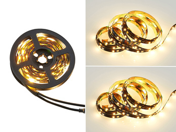 2er Set LED Streifen mit Fernbedienung, RGB Farbwechsel & Dimmer - 3 Meter