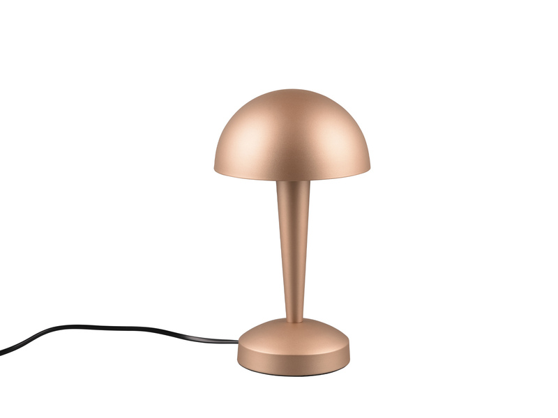 LED Tischleuchte CANARIA aus Metall mit Touchfunktion Coffee Gold, Höhe 26cm