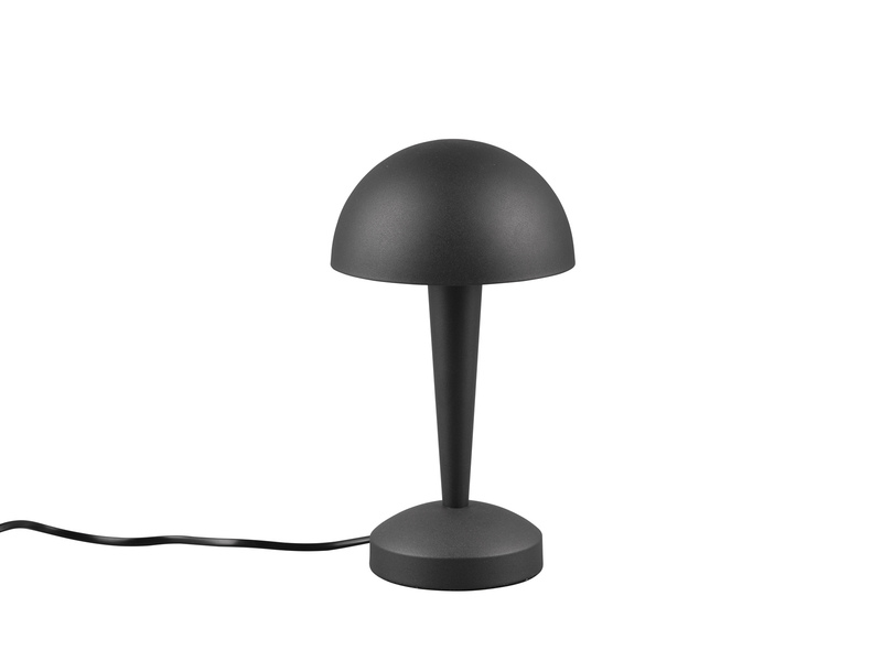 LED Tischleuchte CANARIA aus Metall mit Touchfunktion Schwarz Gold, Höhe 26cm