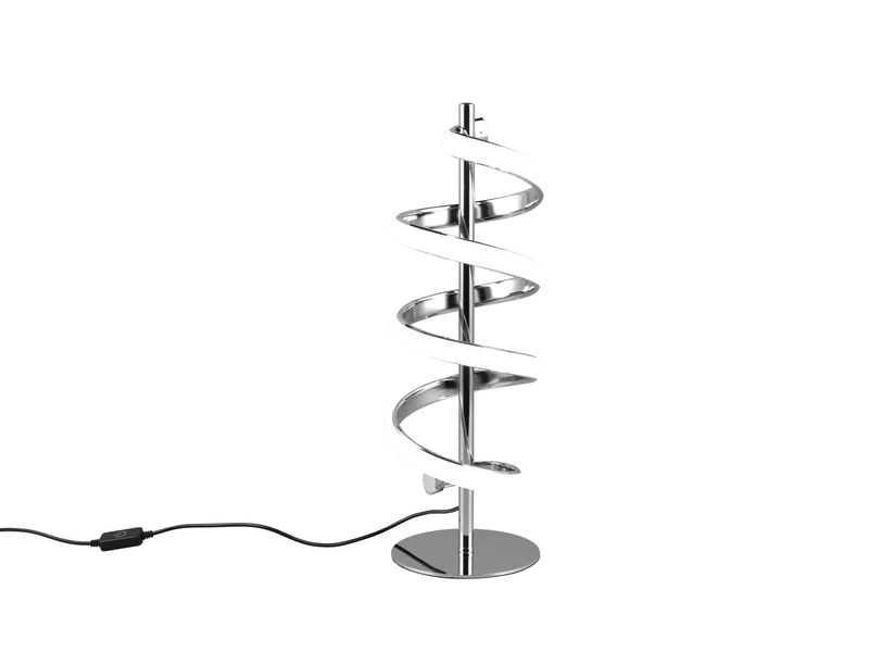 LED Tischleuchte LAOLA mit 4-fach Touch Dimmer, Chrom 45cm hoch