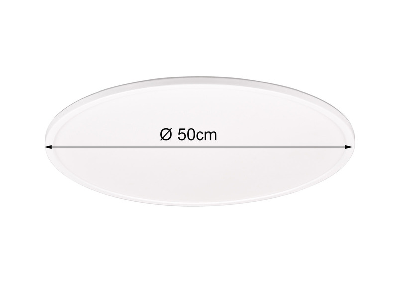 LED Deckenleuchte SCOTT Weiß, dimmbar & Lichtfarbe einstellbar - Ø50cm