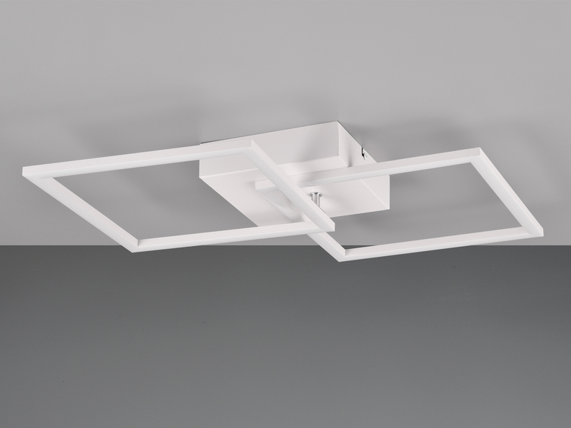 LED Deckenleuchte TRAIL Weiß schwenkbare Module, Neutralweiß, 60cm lang