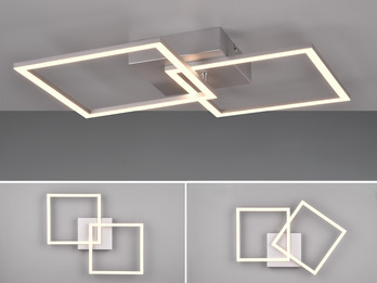 LED Deckenleuchte TRAIL Titan schwenkbare Module, Breite 60cm