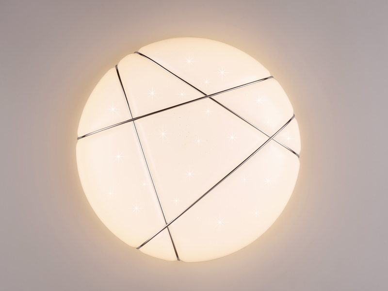 LED Deckenleuchte TIBOR mit Sternenhimmel & Fernbedienung, dimmbar, Ø 48cm