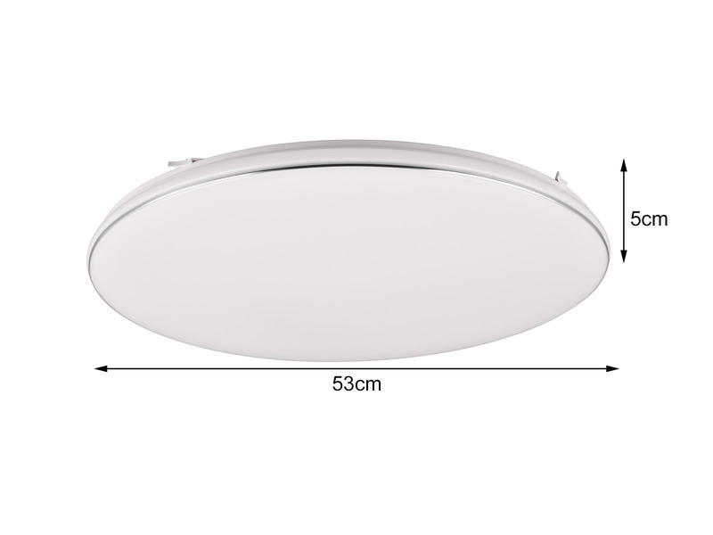 Flache LED Deckenleuchte BLANCA dimmbar, Warmweiß - Ø53cm