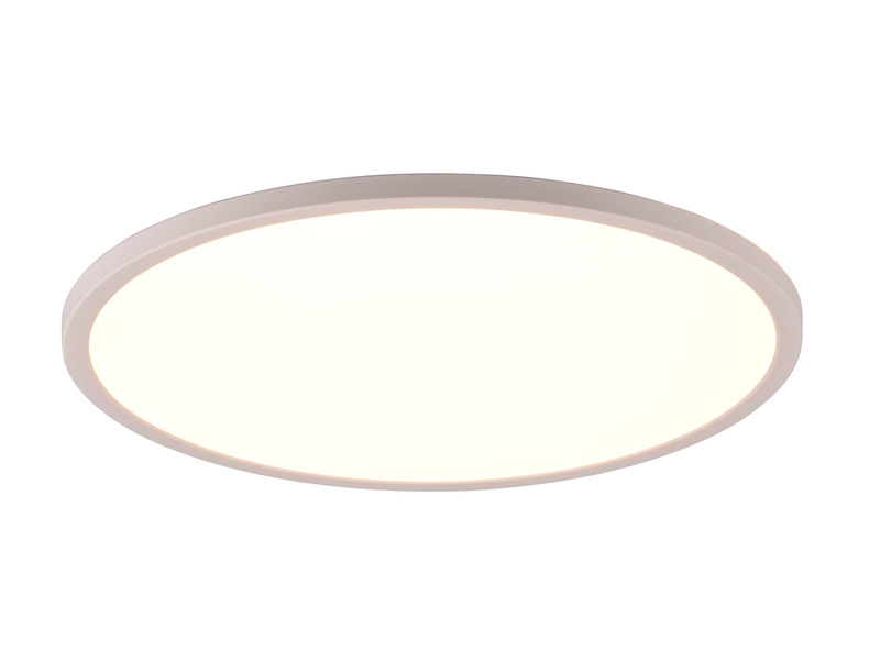 Flache LED Deckenleuchte AUREO Weiß, mit Fernbedienung dimmbar Ø 40cm