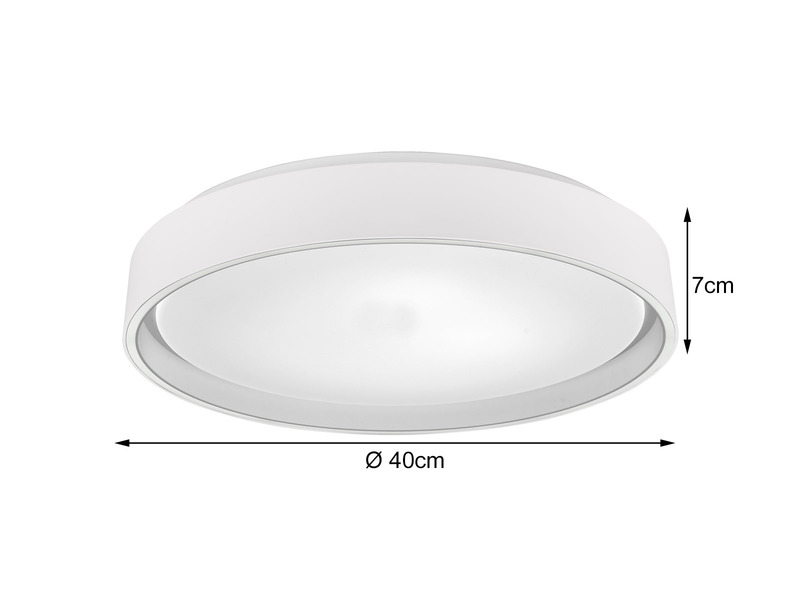 LED Deckenleuchte FELIS Weiß dimmbar Lichtfarbe einstellbar - Ø40cm