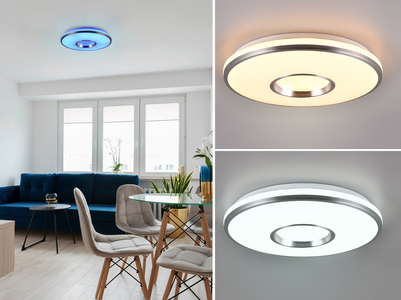 Dimmbare LED Deckenleuchte REALTA Dynamic Light & Farbwechsler Ø39cm