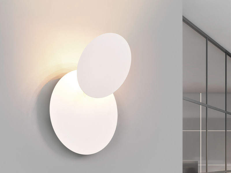 LED Wandleuchte MIO Weiß verstellbar für indirekte Beleuchtung, Ø 18cm