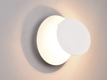 LED Wandleuchte MIO mit indirekter Beleuchtung, Weiß Ø 18cm
