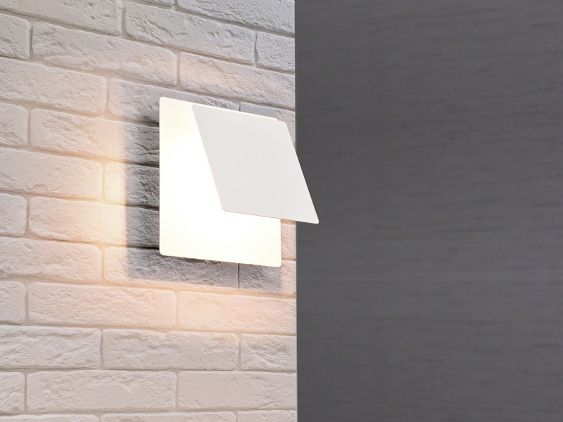 LED Wandleuchte MIO Weiß verstellbar für indirekte Beleuchtung, Höhe 18cm