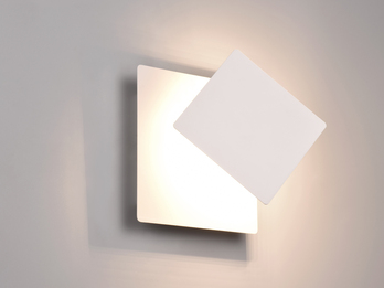 LED Wandleuchte MIO mit indirekter Beleuchtung, Weiß Höhe 18cm