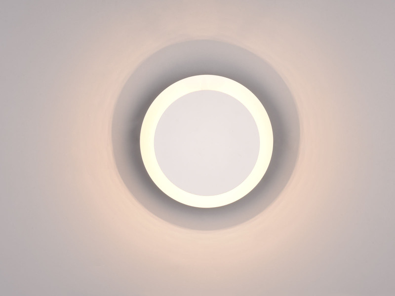 2er SET LED Wandlampen Weiß verstellbar für indirekte Beleuchtung, Ø 18cm