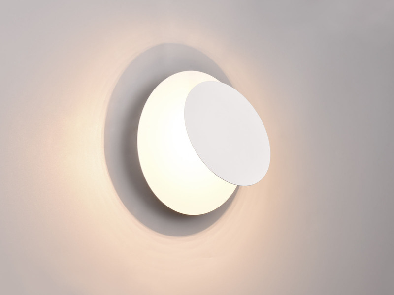 2er SET LED Wandlampen Weiß verstellbar für indirekte Beleuchtung, Ø 18cm