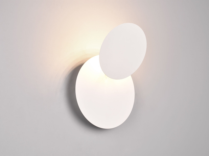 2er SET LED Wandlampen Weiß verstellbar für indirekte Beleuchtung, Ø 18cm