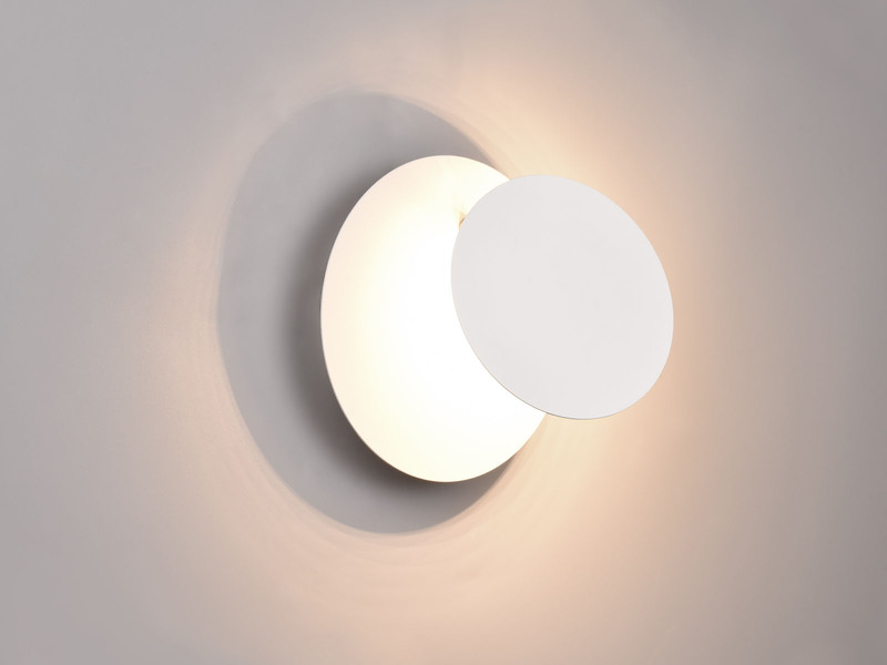 2er SET LED Wandlampen Weiß verstellbar für indirekte Beleuchtung, Ø 18cm