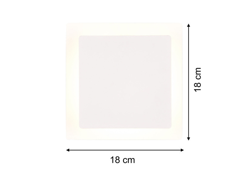 2er SET LED Wandlampen Weiß verstellbar für indirekte Beleuchtung, Höhe 18cm