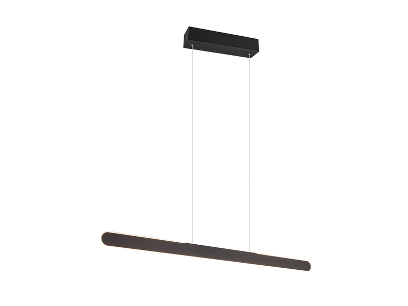 LED Pendelleuchte HELIOS Schwarz dimmbar & höhenverstellbar bis 150cm, B: 100cm